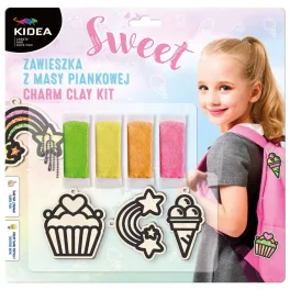 Medálkészítő készlet gyöngygyurmával, Kidea, Sweet