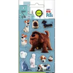 The Secret Life of Pets matrica, 8x12cm, 5 lap/csomag