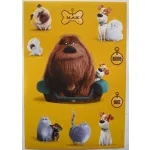 The Secret Life of Pets matrica, 8x12cm, 5 lap/csomag