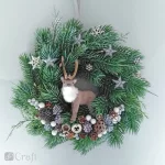 Öntapadós ezüstösen csillogó csillagok, 3,1 cm-es, 20 db/csomag