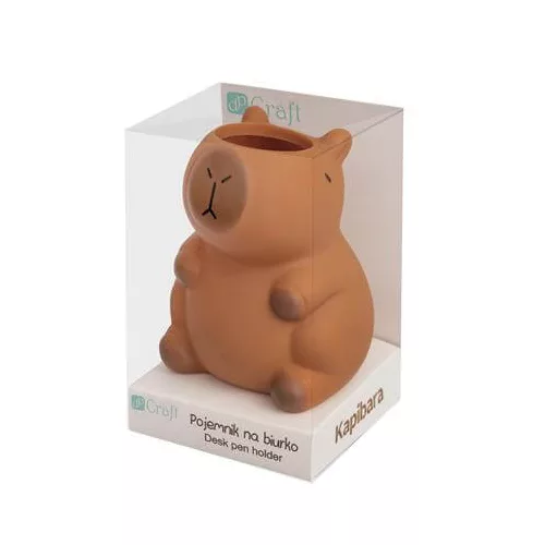 Kapibara ceruzatartó, műanyag, 10x7cm
