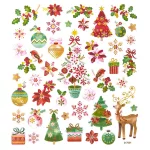 Karácsonyi matrica, xmass, 15x17cm