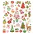 Karácsonyi matrica, xmass, 15x17cm