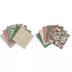 Mintás kartonok, dekor karton, 15x15cm, 160g, 24 lap/csomag, Cozy Knitted