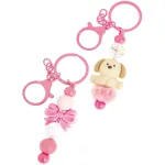 Csináld magad kulcstartó, 8 db-os készlet, Pinky Puppy