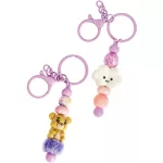 Csináld magad kulcstartó, 9 db-os készlet, Lavender Bear