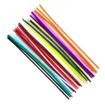 Zsenília drót, 30cm, 4 mm-es vastagság, 40 db/csomag, vegyes színek