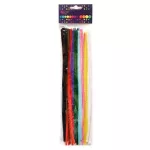 Zsenília drót, 30cm, 4 mm-es vastagság, 40 db/csomag, vegyes színek