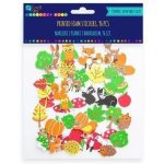 Dekorgumi, öntapadós, őszi formák, 96 db-os