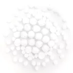 Pom-pom, fehér színű, 85 db-os