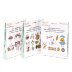 Gyémántfestés szett, húsvéti matricák, nyuszik és tojások, 9 db/csomag