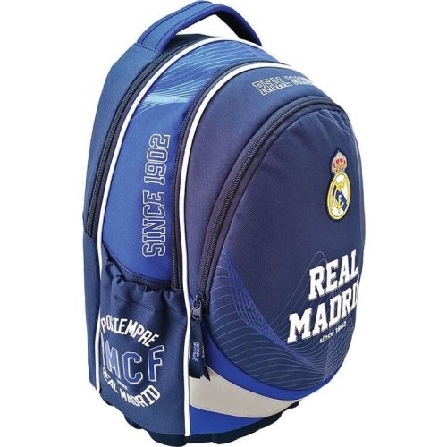 Real Madrid ergonómikus hátizsák, iskolatáska 43x31x17cm, kék