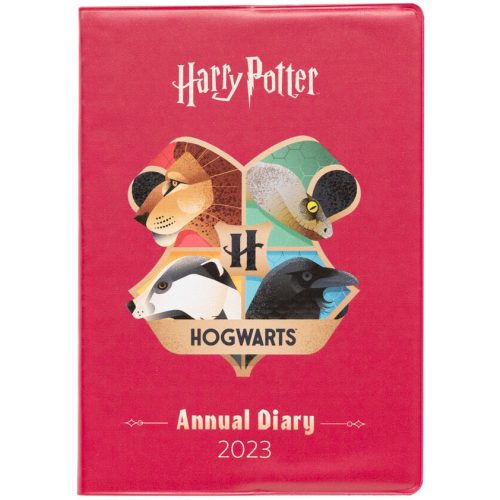 Harry Potter heti tervező, 11x15cm, 2023, Hogwarts, lila