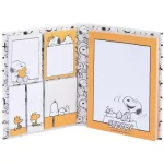 Snoopy jegyzettömb, post-it tömbökkel, jelölőcímkékkel, Snoopy Lazy Days