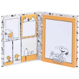   Snoopy jegyzettömb, post-it tömbökkel, jelölőcímkékkel, Snoopy Lazy Days