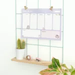 Pusheen cicás jegyzettömb, heti tervező tömb, A/4, Moments, lila