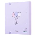 Pusheen cicás gyűrűskönyv A/4, 2 gyűrűs, Moments, lila