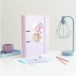 Pusheen cicás gyűrűskönyv A/4, 2 gyűrűs, Moments, lila