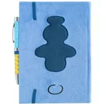 Stitch napló plüss borítóval, gumis pánttal, A/5, 90 lapos, projektoros tollal, Tropical