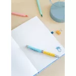 Stitch napló plüss borítóval, gumis pánttal, A/5, 90 lapos, projektoros tollal, Tropical