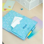 Stitch napló plüss borítóval, gumis pánttal, A/5, 90 lapos, projektoros tollal, Tropical