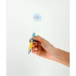 Stitch napló plüss borítóval, gumis pánttal, A/5, 90 lapos, projektoros tollal, Tropical