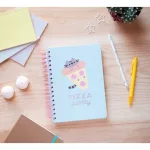 Pusheen cicás bullet journal, napló, A/5, 90 lapos, Foodie Collection