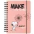 Snoopy bullet journal, napló, spirál, A/5, 90 lapos, Make a wish