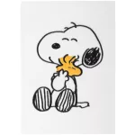 Snoopy bullet journal napló plüss borítóval, A/5, Snoopy Lazy Days