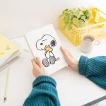 Snoopy bullet journal napló plüss borítóval, A/5, Snoopy Lazy Days