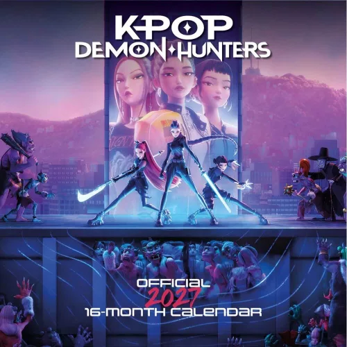 K-POP Démonvadászok lemeznaptár, 30x30cm, 2027