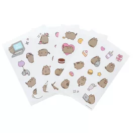   Pusheen cicás matrica, 4 ív (laptophoz, okostelefonhoz, tablethez)