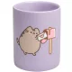 Pusheen cicás kerámia ceruzatartó, 11cm, Moments, lila