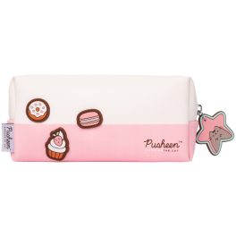   Pusheen cicás tolltartó, neszeszer, beledobálós, szögletes, 20x9x8cm, Rose Collection