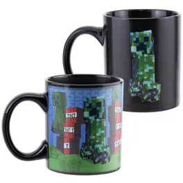 Minecraft hőre változó mintájú kerámia bögre, 300ml