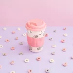 Pusheen cicás kerámia pohár tetővel, 400ml, Moments
