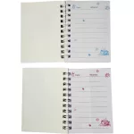 Karácsonyi notesz, spirál, 8x10,5cm, vonalas, 4 féle