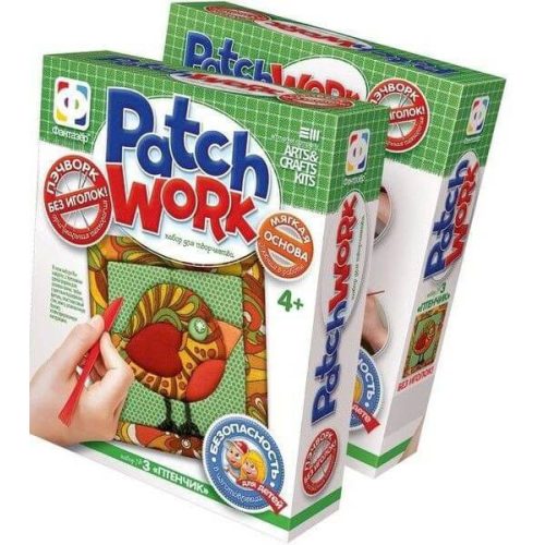 Patchwork képkészítő szett, Madár, 4+