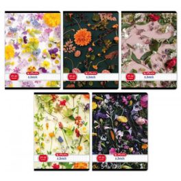   Herlitz tűzött füzet A/5, 32 lap kockás, Flower, többféle