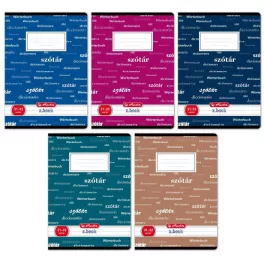   Herlitz tűzött füzet A/5, 32 lap szótár, Design, többféle
