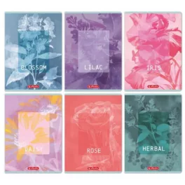   Herlitz tűzött füzet A/4, 32 lap kockás, Blossom, többféle