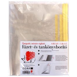  Füzet- és tankönyvborító, 6 db A/4 és 4 db A/5, öntapadós, Süni
