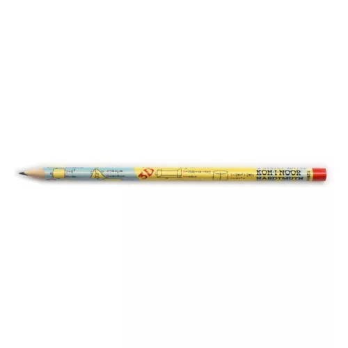 Grafitceruza HB, Koh-I-Noor, háromszög test, matematikai képletekkel