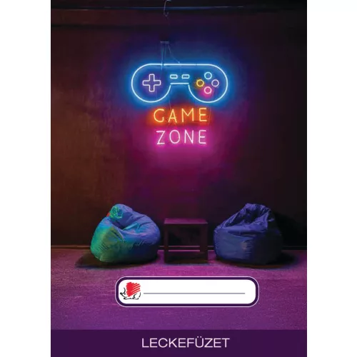 Süni tűzött füzet A/5, 34 lap lecke, ICO, game zone
