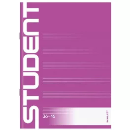 Student tűzött füzet A/5, 16 lap hangjegy