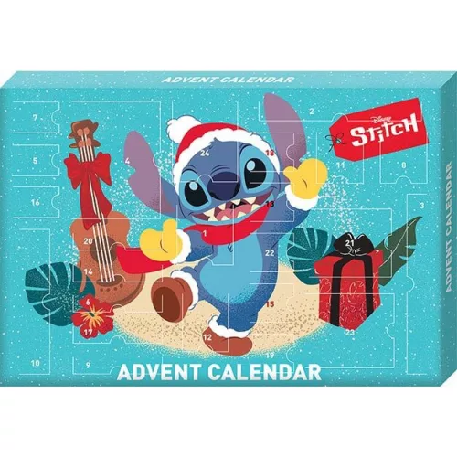 Adventi naptár apró meglepetésekkel, 30x45cm, Lilo & Stitch