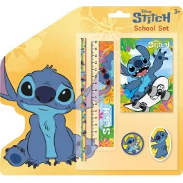   Iskolai szett, írószer szett, 5 db-os, 24x26cm, Lilo & Stitch