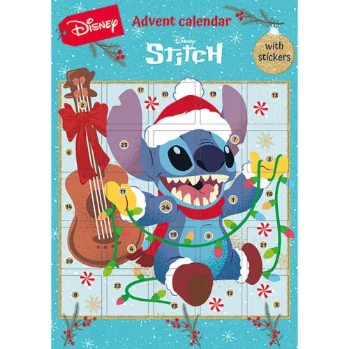 Adventi matricás naptár, 30x42cm, Lilo & Stitch