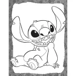 100 matrica kifestő lapokkal, 12 színezhető lap + matricák, Lilo & Stitch
