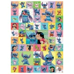 100 matrica kifestő lapokkal, 12 színezhető lap + matricák, Lilo & Stitch